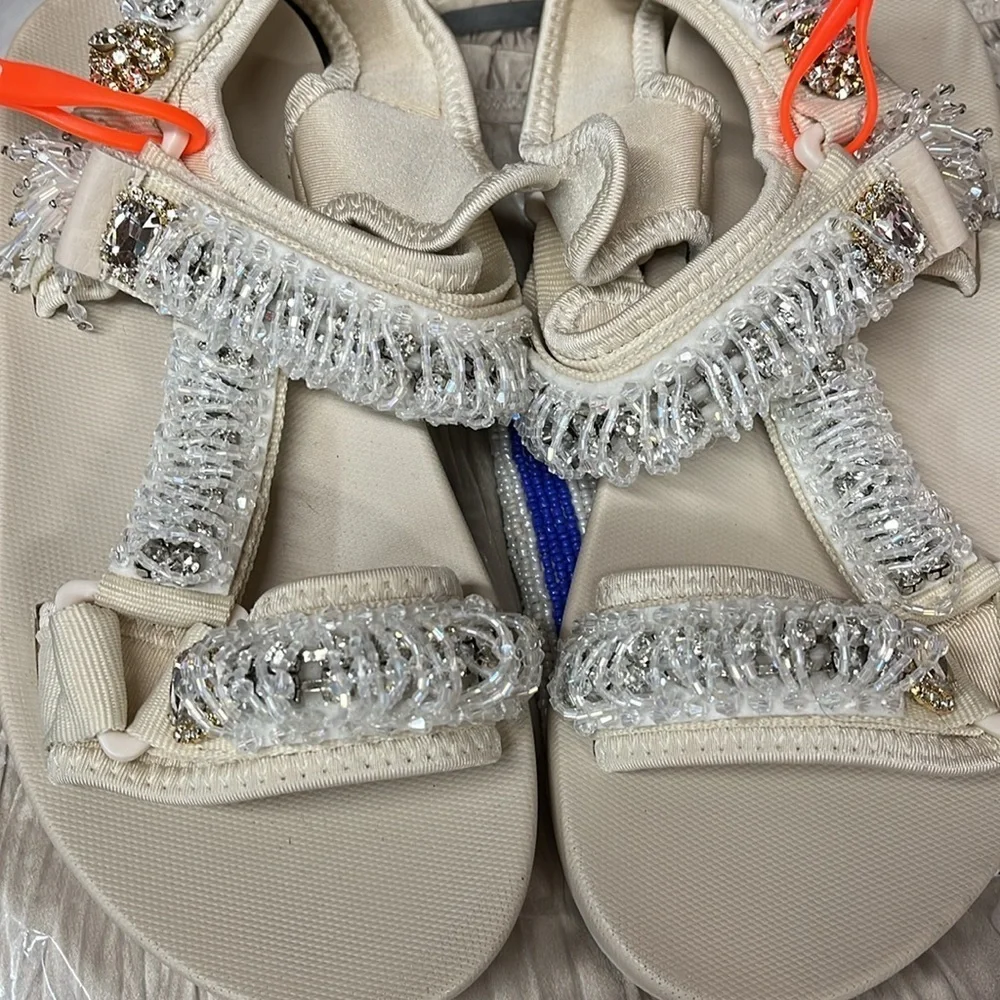 Free People X Nanku Size 37 Sandals Elegant Cream Sandals